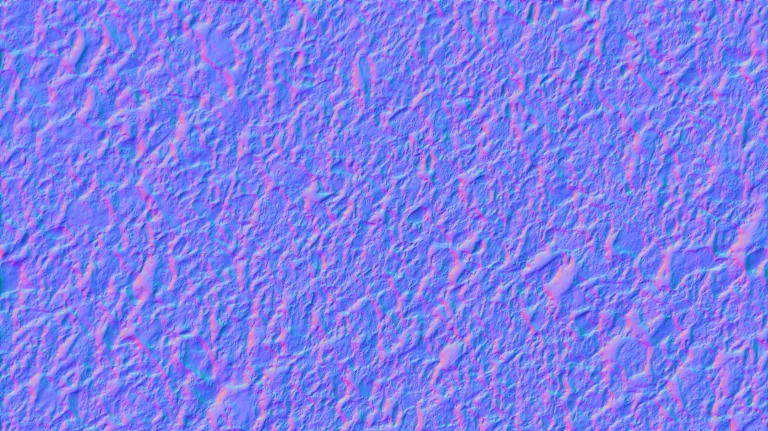Normal Map for Source Photo For Rock Foundation