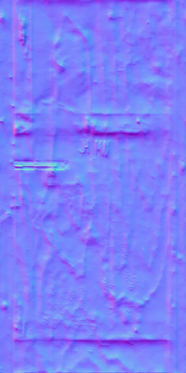 Normal Map for Door Wood Temporary