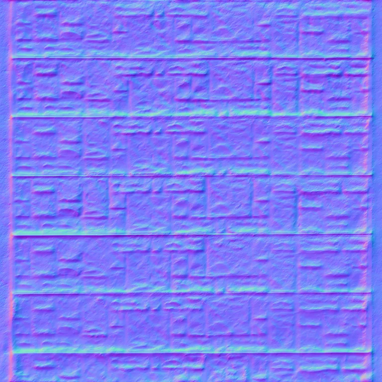Normal Map for Fence Stone Slabs8