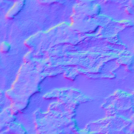 Normal Map for Bark004