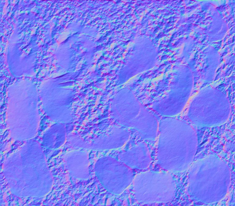 Normal Map for Cottage Rock Foundation With Ivy