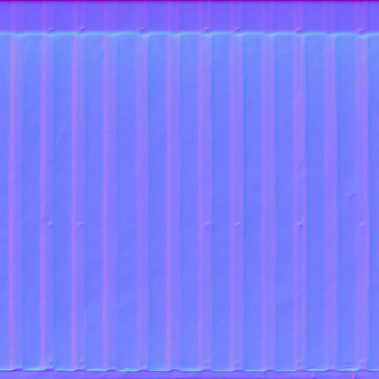 Normal Map for Metal Corrugated1