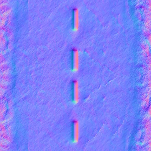 Normal Map for Urban Road Straight