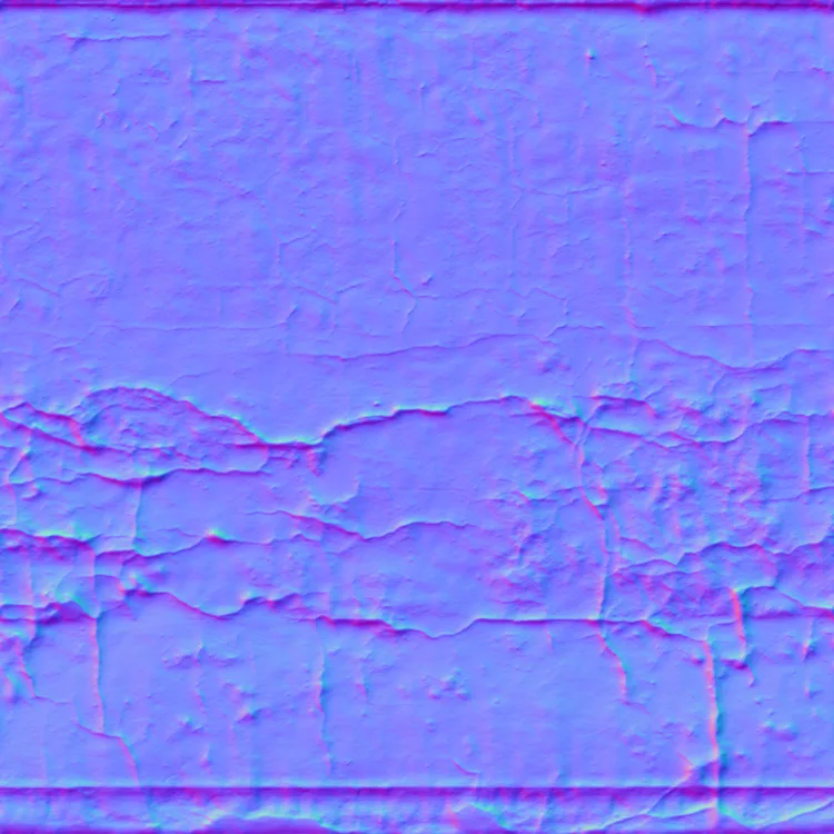 Normal Map for Crackle Wall Tuscany