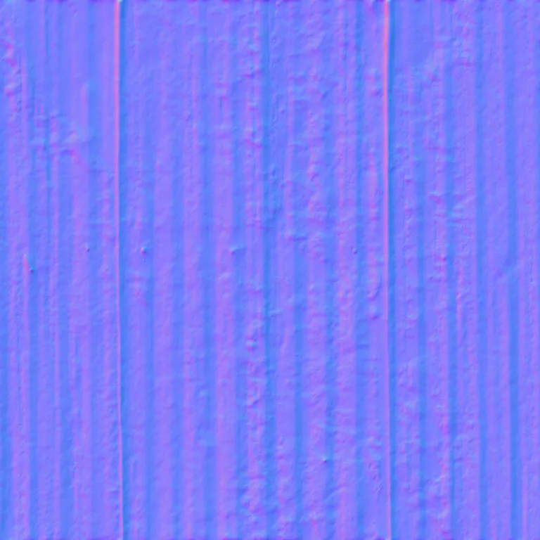 Normal Map for Metal Corrugated10