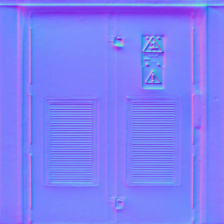 Normal Map for Doors Steel Danger