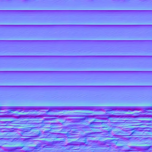 Normal Map for Siding Brown Stone Foundation