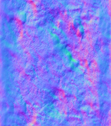 Normal Map for Grunge Rusted Metal Pipe