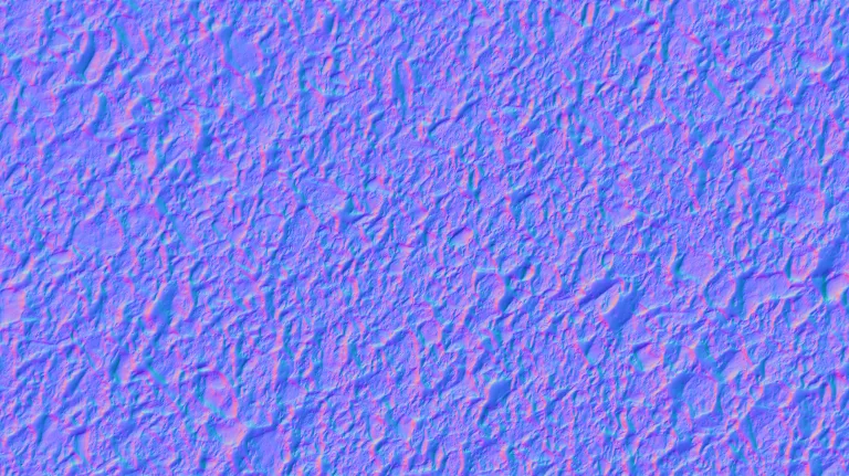 Normal Map for Source Photo For Rock Foundation