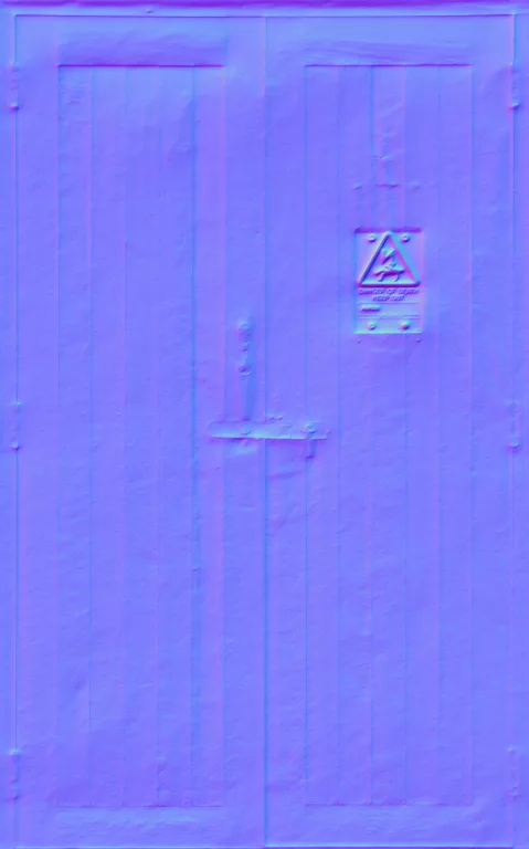 Normal Map for Doors Wood Electric Station