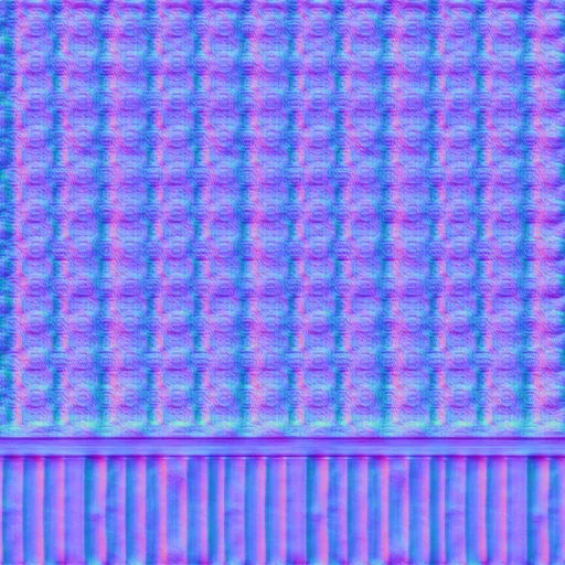 Normal Map for Blue Wallpaper With Wooden Base
