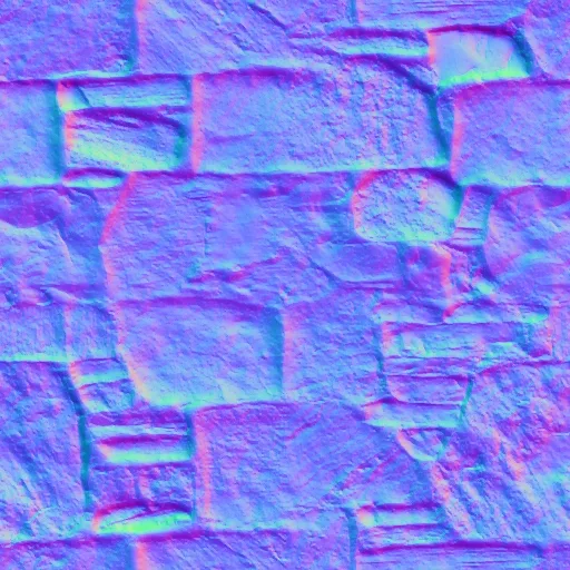Normal Map for Stone2 512 By Maria Korolov (Cc Public Domain)