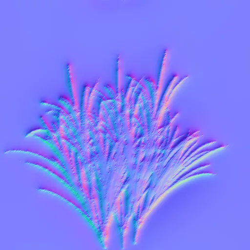 Normal Map for 3Td Africa Grass02
