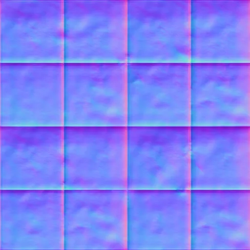 Normal Map for Gray Cement Dirty Tiles