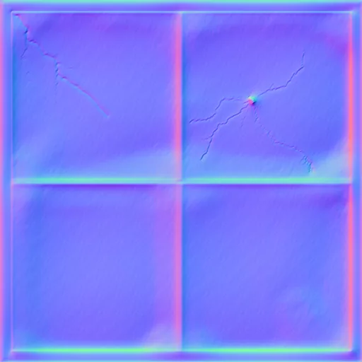 Normal Map for Bt Glass Window Moreclear2 Dirty Darkframe By Linda Kellie