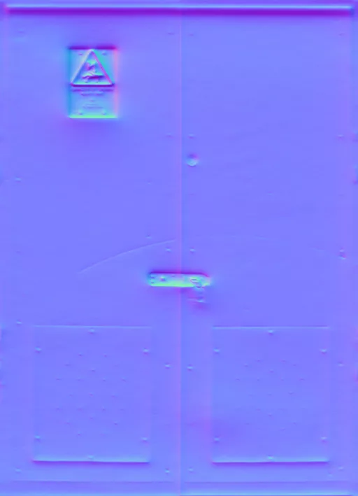Normal Map for Doors Metal Green2