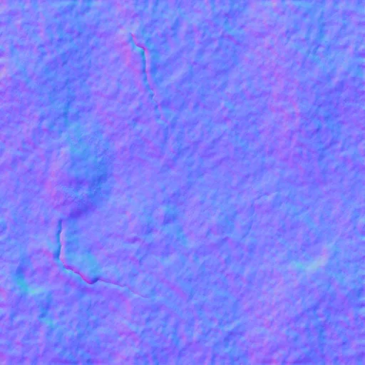 Normal Map for Cement Black Cracks