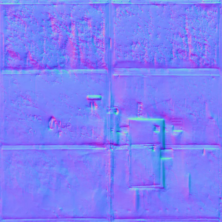 Normal Map for Doors Metal Large Oldblack