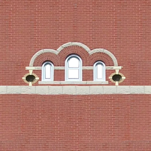 Alpha / Mask for Brick City Building Wall 1 With 5 Windows