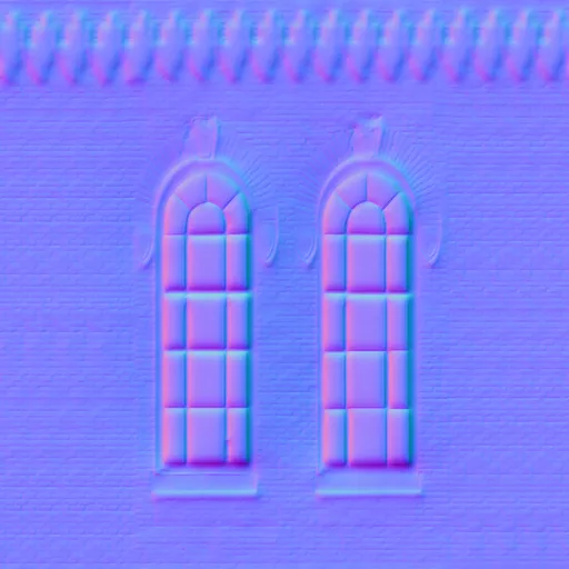 Normal Map for Brick Wall 2