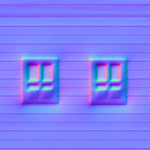 Normal Map for Autumn House Siding 1 With Windows