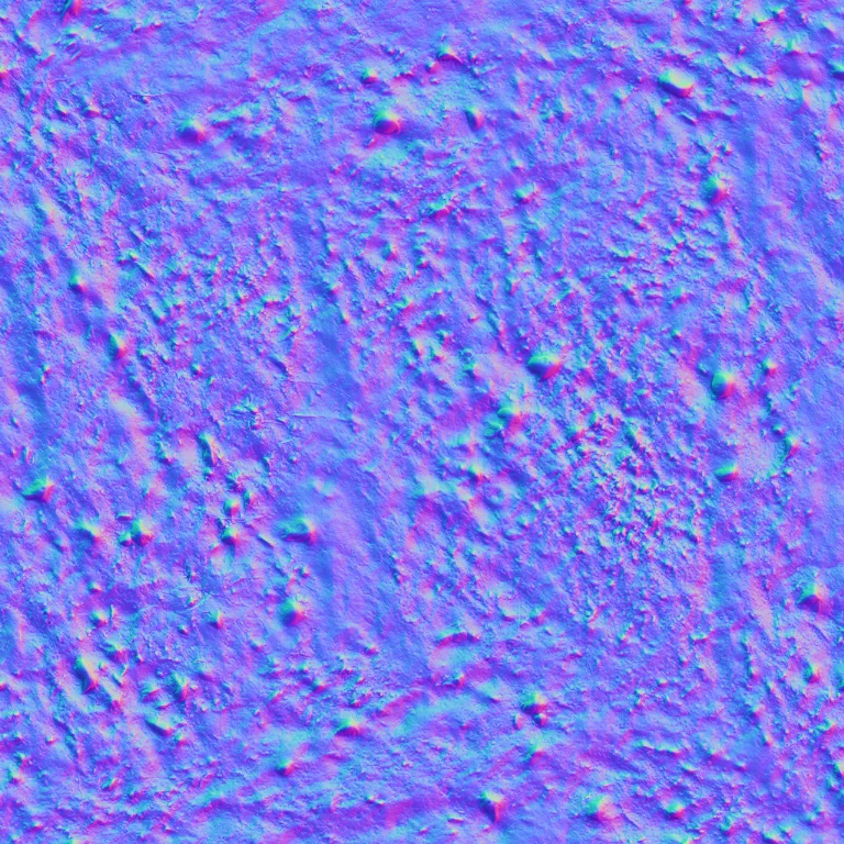 Normal Map for Cc0 Pebbled Sand