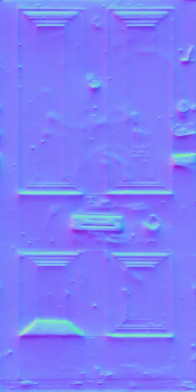 Normal Map for Door Front Defaced