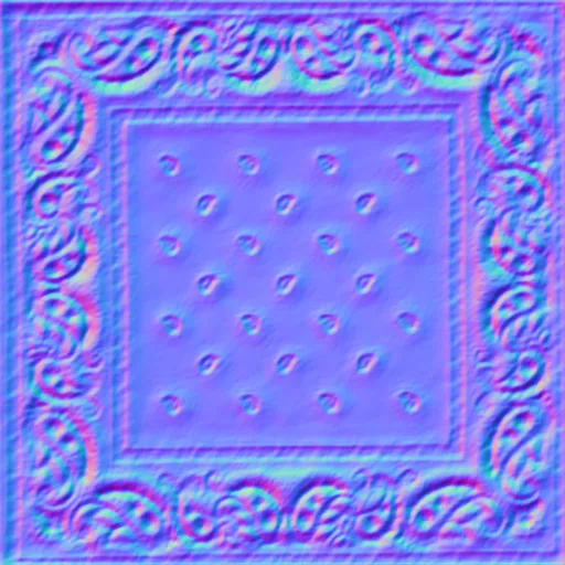 Normal Map for Bandana Green By Linda Kellie