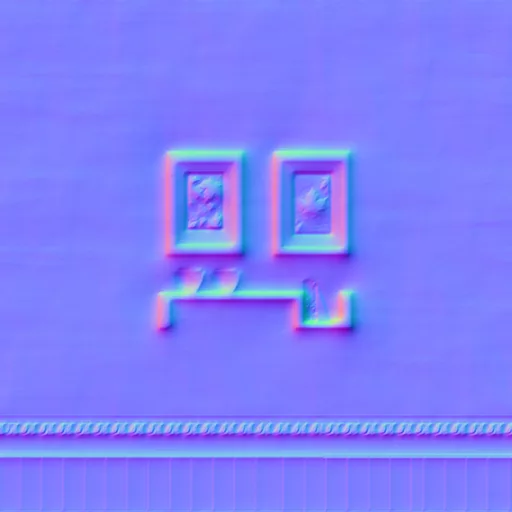Normal Map for Autumn House Wallpaper 1 With Shelf