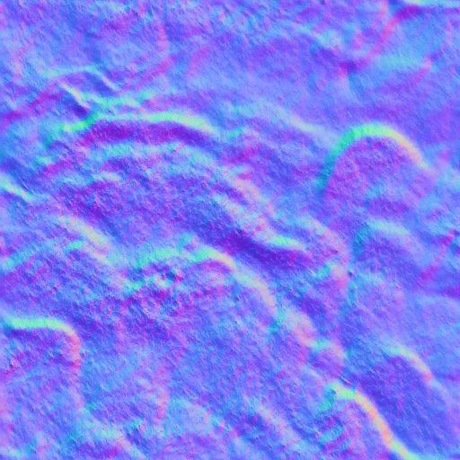 Normal Map for Sunny Dark Clumpy Grass Color