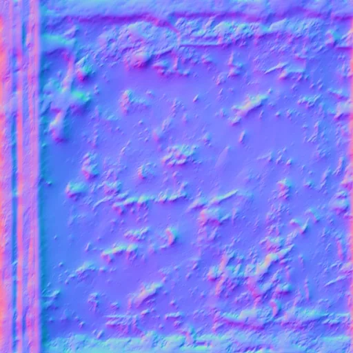 Normal Map for Dirty Rusted Metal Wall6