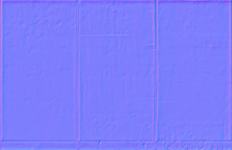 Normal Map for Wall Wood Boards Blue