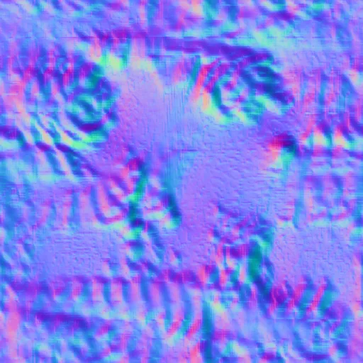 Normal Map for Red Orange Lava