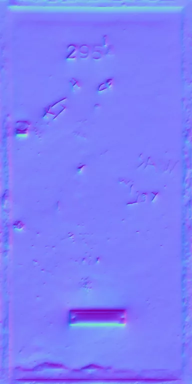 Normal Map for Door Front Defaced3