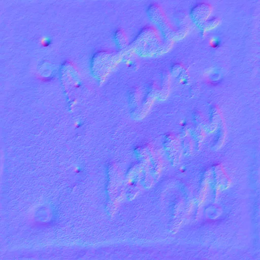 Normal Map for Metal Plate Rusted3