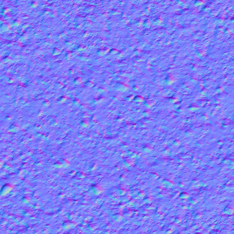 Normal Map for Ground Grit Pebbles Damp