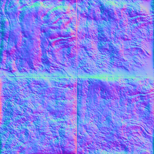 Normal Map for Texture Tile Rustic Black By Linda Kellie