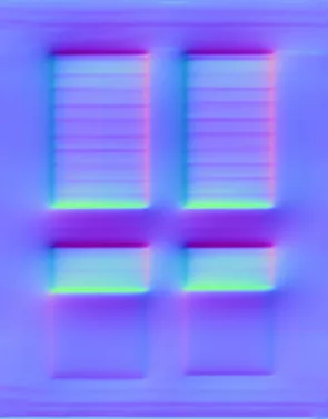 Normal Map for Autumn House Window Outside