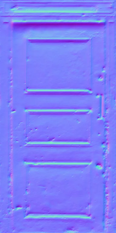 Normal Map for Door Wood Black Worn