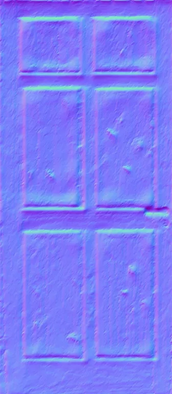 Normal Map for Grunge Door