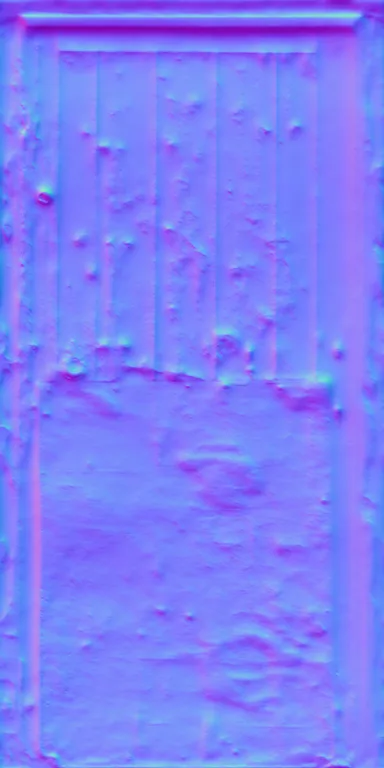Normal Map for Door Wood Blue4