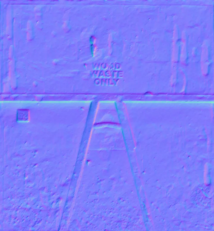 Normal Map for Dumper End Brown1