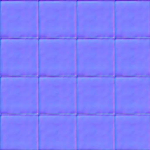 Normal Map for Brown Cement2 Tiles