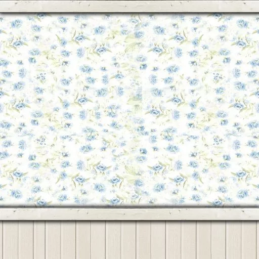 Cottage Inside Wall Blue Print main texture preview