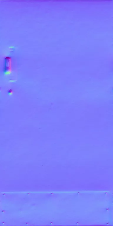 Normal Map for Door Steel Brown