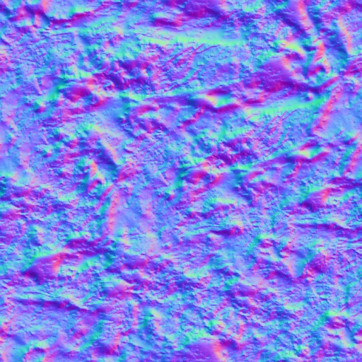 Normal Map for Rock Mossy