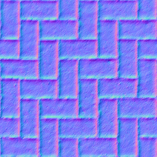 Normal Map for Ground Brick Parker2