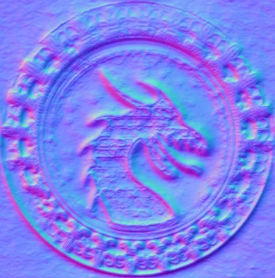 Normal Map for Castle Dragon Emblem