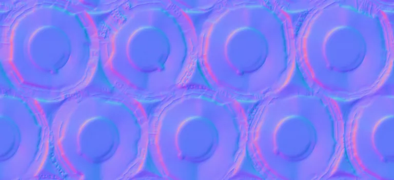 Normal Map for Metal Pipe Ends
