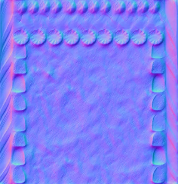 Normal Map for Jacey Gingerbread Wall 9